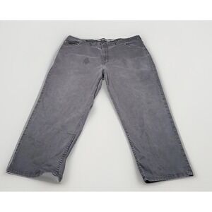 Harbor‎ Bay Mens 46x28 Continuous Comfort Straight Leg Pants Charcoal Gray DXL